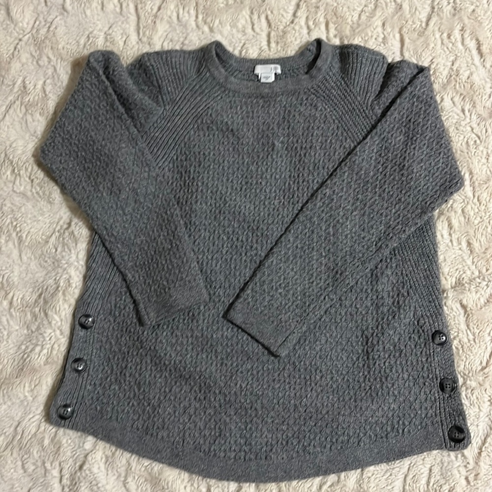 J.JILL KNIT SWEATER BLUE M